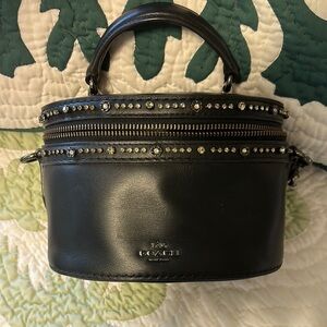 Selena Gomez / Coach collaboration (2016) Black Mini Studded bag.